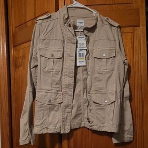 Kensie Beige Casual Jacket